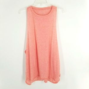 Icy Zone Top Shirt Athletic Tank Loose Fit lt Tangerine